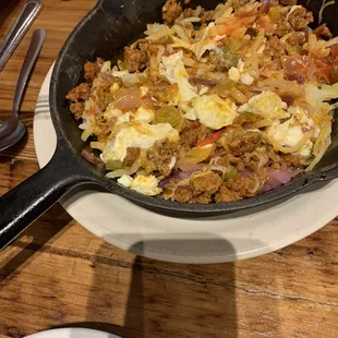One of the skillet dishes