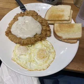 Chicken Fried Steak & Eggs