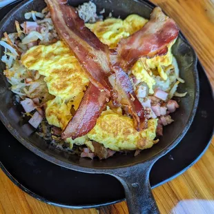 Hog trough, plentiful and tasty