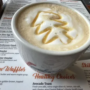 Nada como un delicioso café caramel macchiato