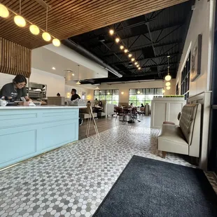 the interior of the restaurant