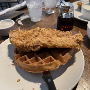 Chicken and waffles