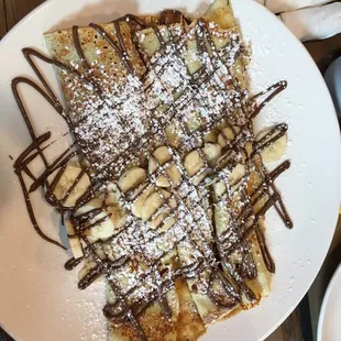 Banana Nutella Crepes