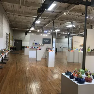 a variety of art pieces