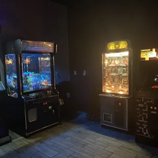 Game Room! Darts, toys &amp; Mrs. Pac Man with Galaga! Old Skool!!!