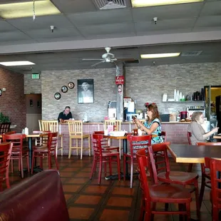 the interior of the restaurant