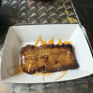 White Chocolate Bacon Bread Pudding