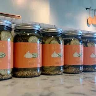 jars of pickles