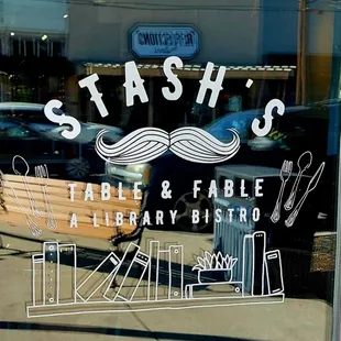 a bench in the window