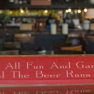 it's all fun and games until the beer runs out