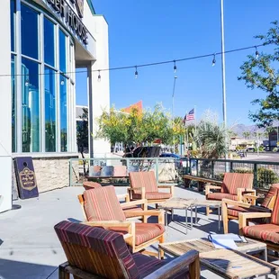 patio area with chairs and tables