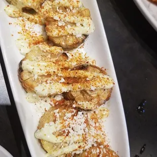 Elote bites were good