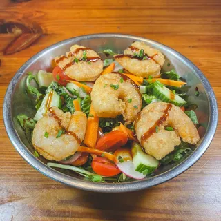 Crispy Shrimp Silver Bowl