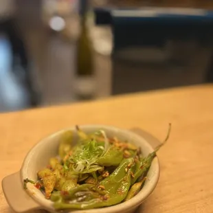 Edamame &amp; shisedo peppers