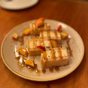 Golden sesame 'ice cream sandwich'