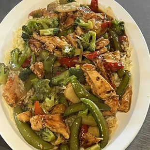 Grilled Chicken Stir Fry