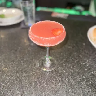 Strawberry shortcake martini