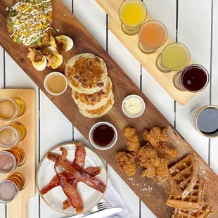 Upscale Breakfast, drink flights, brunch