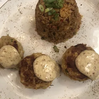 Pan Fried Crab Cakes Plate