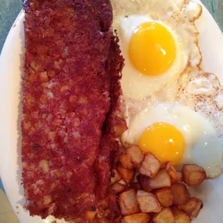 Corned Beef Hash and Two Eggs