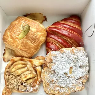 Cuban guava and almond croissants plus a delicious apple danish !