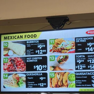 mexican food prices