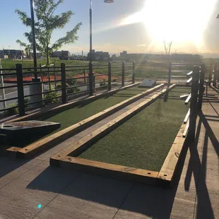 Cornhole patio