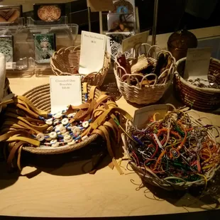 Knick knacks for sale at the museum.