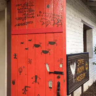 Native Artwork on Entry Door