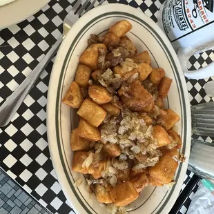 Home fries with onion