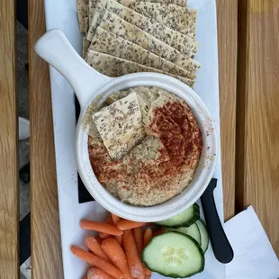 Hummus plate