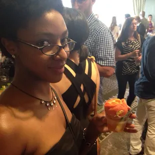 Jay and her flower garnish ;)