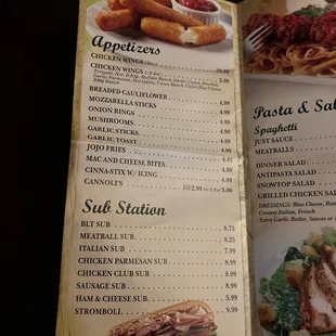 Appetizer and Sub Station