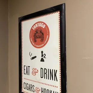 eat and drink cigars and hookah