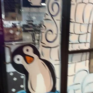 Front door!!! Come and order you a hot drink or cold!!! ( I would pick hot it's coldddd)