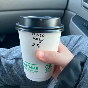 Raspberry rally Girl Scout cookie coffee.