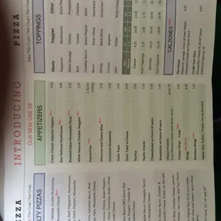 Inside menu.