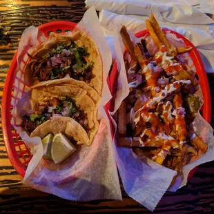Tacos and fries