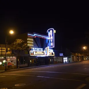 a street at night