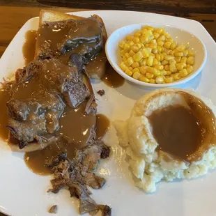 Open face roast beef  so good