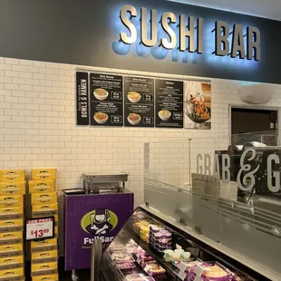 a sushi bar