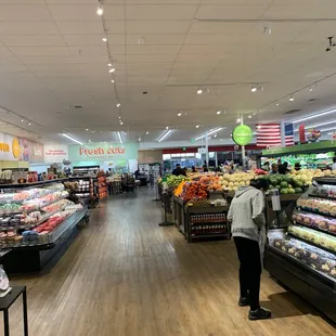 Huge produce section