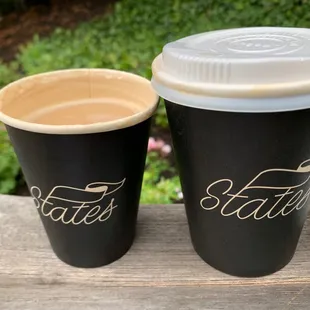 Drip and cappuccino. Drip is plenty large.