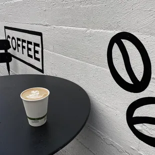 Cappuccino in the alley