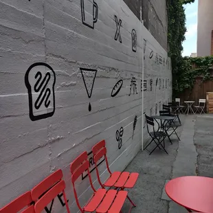 Hip seating area in the alley