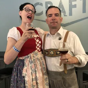 Lilies and Brian love dressing up.