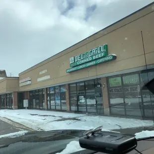 the front of the store