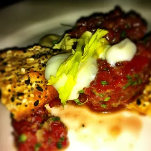 Bison tartare.