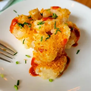 Crunchy, Creamy Chili-Garlic Prawns