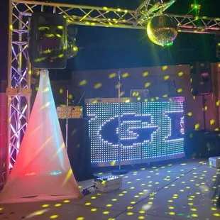 Custom sound system and lighting